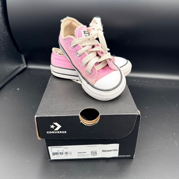 Converse Other - Converse Chuck Taylor All Star Ox Infant Size 6 Peony Pink Sneakers 768129F